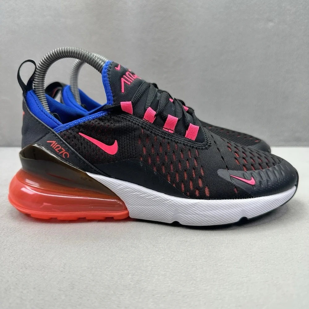 Womens Size 6 Nike Air Max 270 Pastel Shoes Black / Crimson Athletic Sneakers